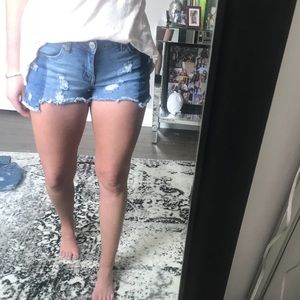 Denim shorts